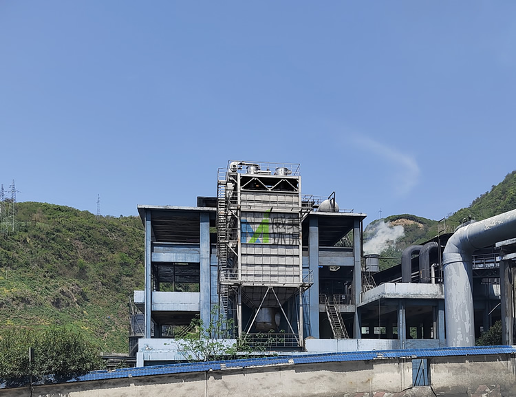 2205材質磷化工電爐爐前收集治理濕電除塵器安裝完畢待調試